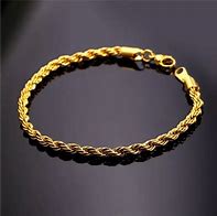 Image result for Gold Rope Bracelet 18K