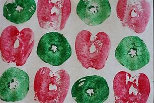 Image result for Apple Print Painting