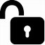 Image result for Open Lock Icon