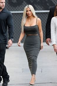 Image result for Kim Kardashian High-Waisted Skirt