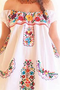 Image result for Mexican Embroidered Dresses