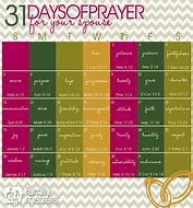 Image result for 31 Day Prayer Calendar Editable