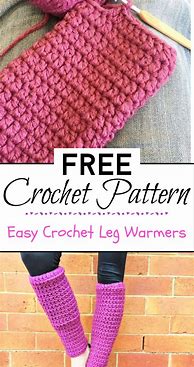 Image result for Free Crochet Kids Leg Warmer Pattern