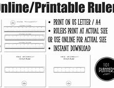 Image result for Online Printable Ruler