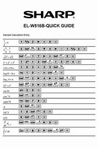 Image result for Sharp EL W516 Manual