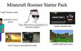 Image result for Minecraft Starter Pack Meme