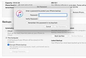 Image result for How to Reset iTunes Backup Password