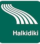 Image result for Halkidiki Road Map