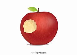 Image result for Bitten Apple Clip Art