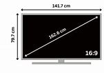 Image result for 64 Inch TV Dimensions