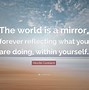 Image result for The World Is Your Mirror