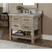 Image result for Rustic 36 Inch Bathroom Vanity with Top
