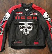 Image result for Icon Jacket with Red Skulls