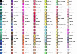 Image result for Crayola Crayon Color Names Chart