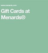 Image result for Menards Gift Card