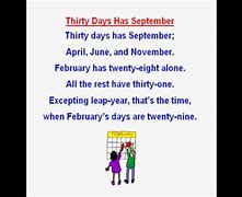 Image result for Thirty Days Poem
