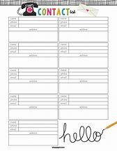 Image result for Phone Book Template Free