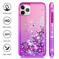 Image result for Clear Glitter Purple iPhone Case