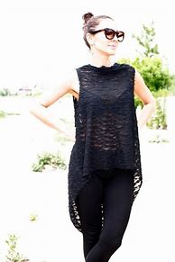 Image result for Black Sleeveless Tunic Tops for Women