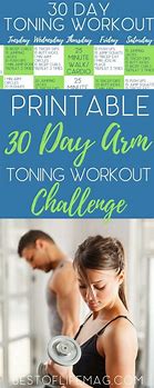 Image result for 30-Day Arm Challenge Printable