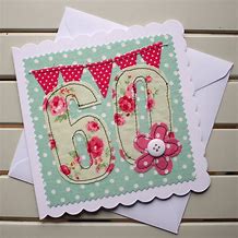 Image result for 60th Female Birthday Cards UK