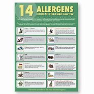Image result for Food Allergy Warning Label