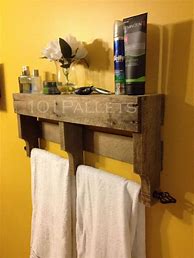 Image result for Pallet Towel Rack