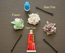 Image result for DIY Flower Hair Pins