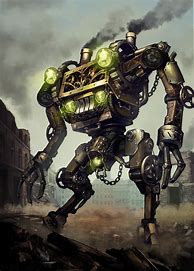 Image result for Steampunk Robot Soldier
