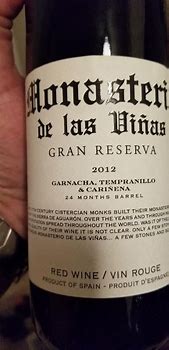 Image result for Grandes Vinos y Vinedos Carinena Monasterio las Vinas Reserva
