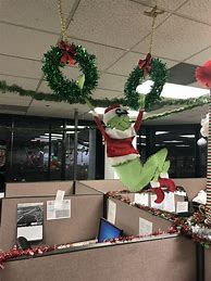 Image result for Grinch Christmas Cubicle