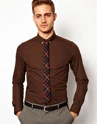 Image result for Brown Button Down Shirt