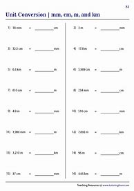 Image result for mm CMM Km Conversion Chart