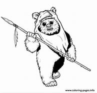 Image result for Ewok Black and White
