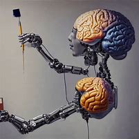 Image result for Robot with Human Brain Illustration