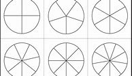 Image result for Printable Blank Fraction Circles