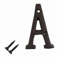 Image result for Wrought Iron Letters Outdoor Wood Signs