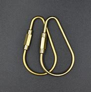 Image result for Smallest Brass Key Ring Carabiner