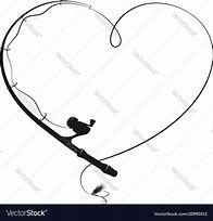 Image result for Fishing Rod and Hook Heart