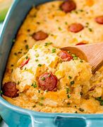 Image result for Jiffy Cornbread Hot Dog Casserole