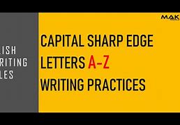 Image result for Sharp a Letter