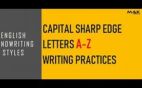 Image result for Capital a Sharp