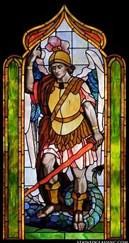 Image result for Saint Michael Stained Glass