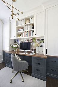 Image result for Beautiful Home Office Inspiration with Black Desk