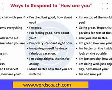 Image result for Best Ways to Reply How Are You