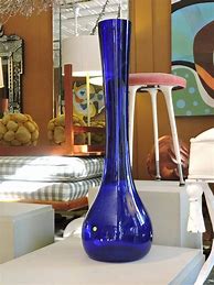 Image result for blue glass vase