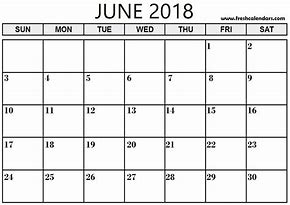 Image result for June 2018 Calendar Printable Free PDF