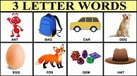 Image result for Three Letter Words for Kids