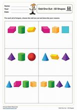 Image result for 3D Shape Odd One Out