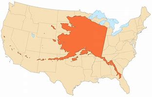 Image result for Alaska Map Over Continental Us